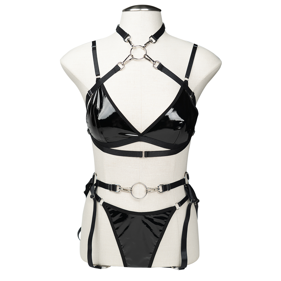 Sleek Seduction Lingerie Set Black