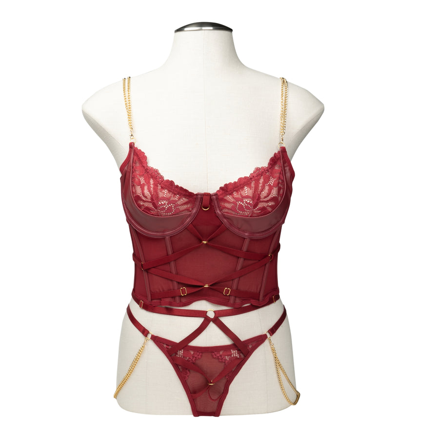 Allure Lingerie Set Crimson