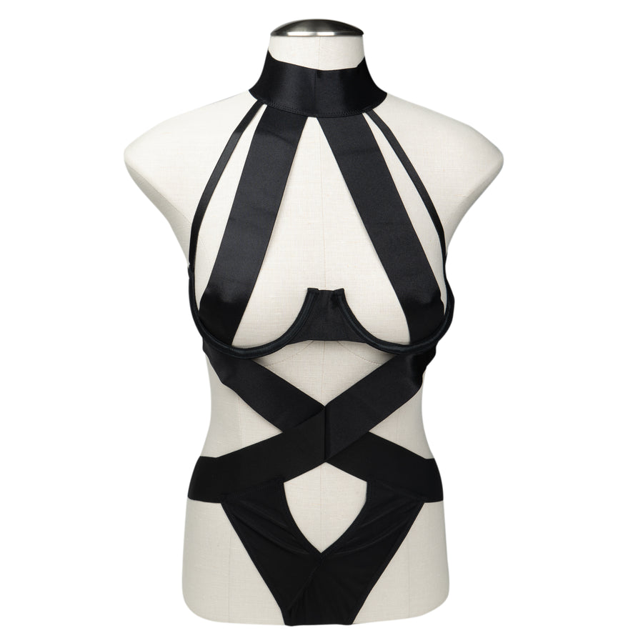 Vivid Temptation Lingerie Set Black